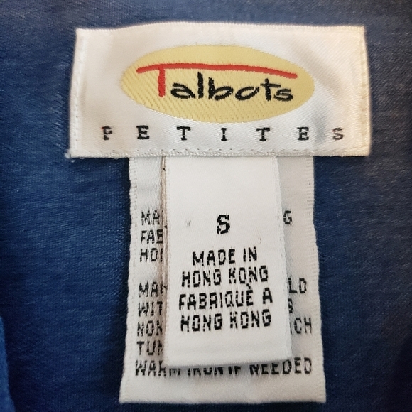 Talbots Oxford long Sleeve button Down Size S - Picture 4 of 8